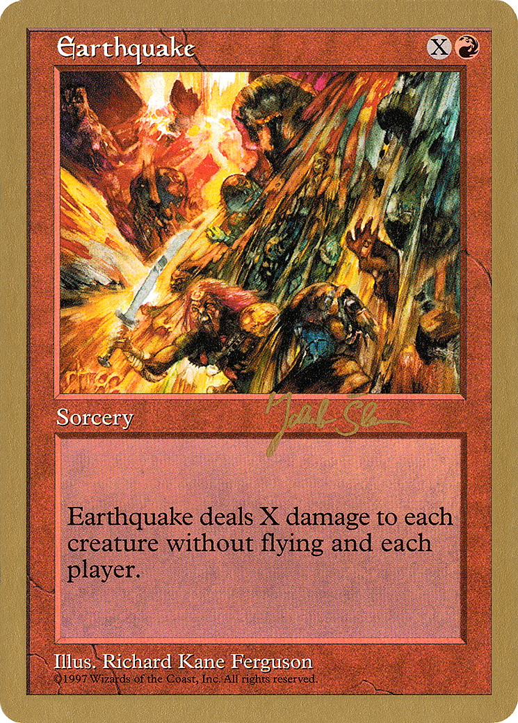 Earthquake - 1997 Jakub Slemr (5ED) (WCD-JS223) - World Championship Decks 1997