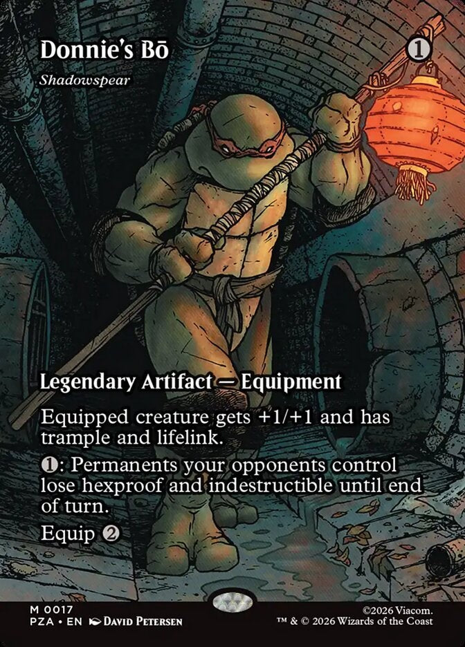 Donnie's Bo - Shadowspear (Borderless) (PZA-017) - Teenage Mutant Ninja Turtles Eternal-Legal