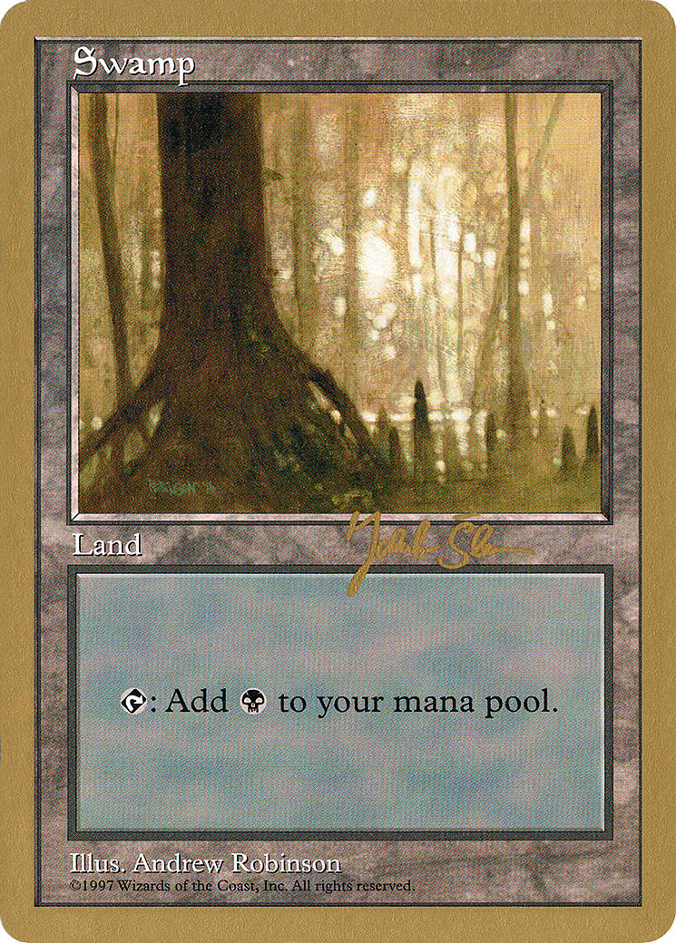 Swamp (445) - 1997 Jakub Slemr (5ED) (WCD-JS441) - World Championship Decks 1997