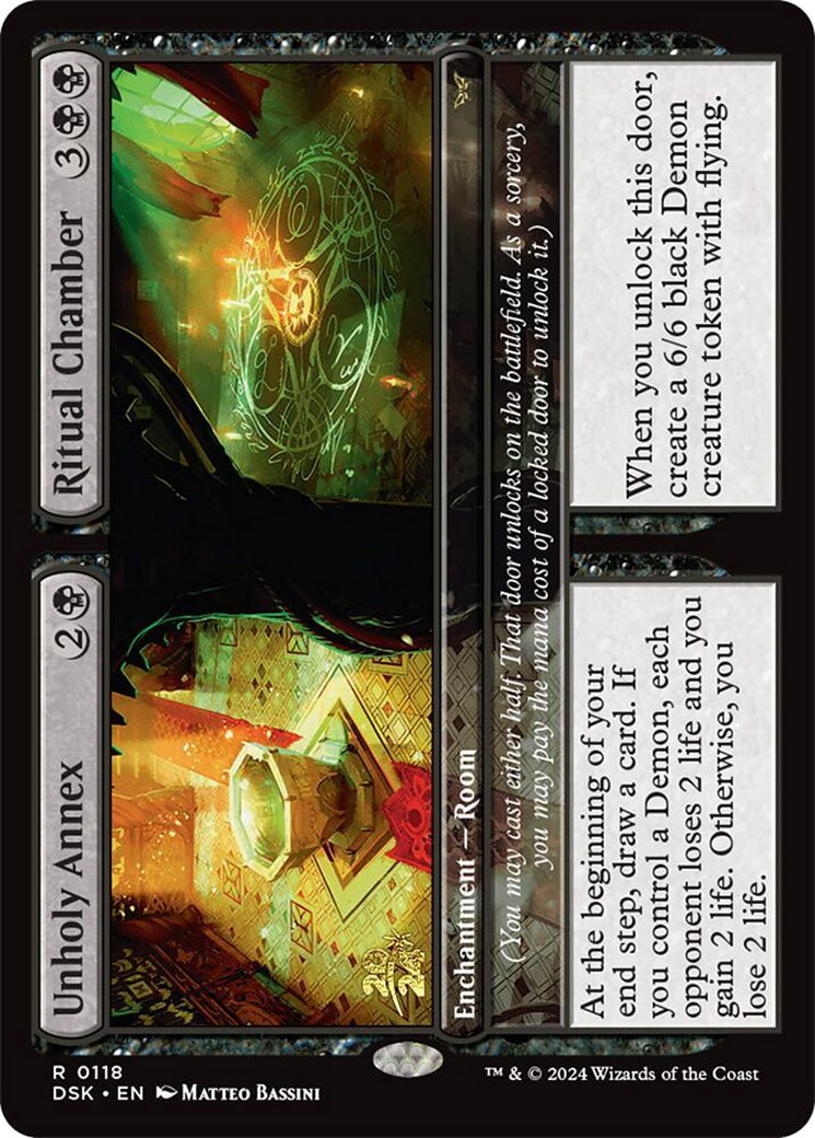 Unholy Annex // Ritual Chamber (PRE-118S) - Duskmourn: House of Horror Promos Foil