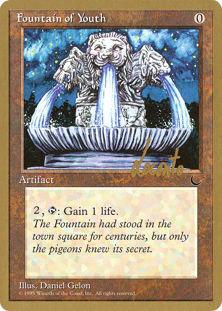 Fountain of Youth - 1996 Michael Loconto (DRK) (WCD-ML98) - Pro Tour Collector Set