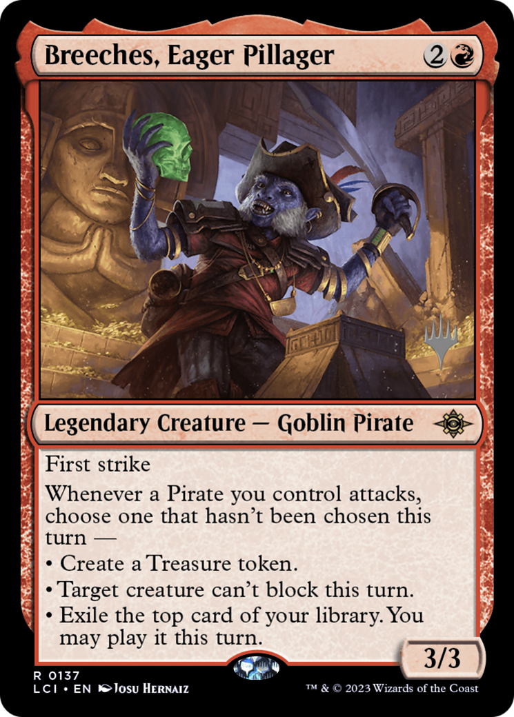 Breeches, Eager Pillager (PPLCI-137P) - The Lost Caverns of Ixalan Promos Foil