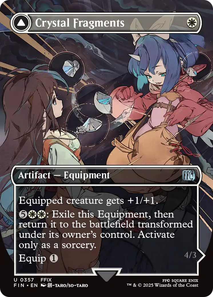 Crystal Fragments // Summon: Alexander (FIN-357) - FINAL FANTASY: (enchantment) (Borderless)