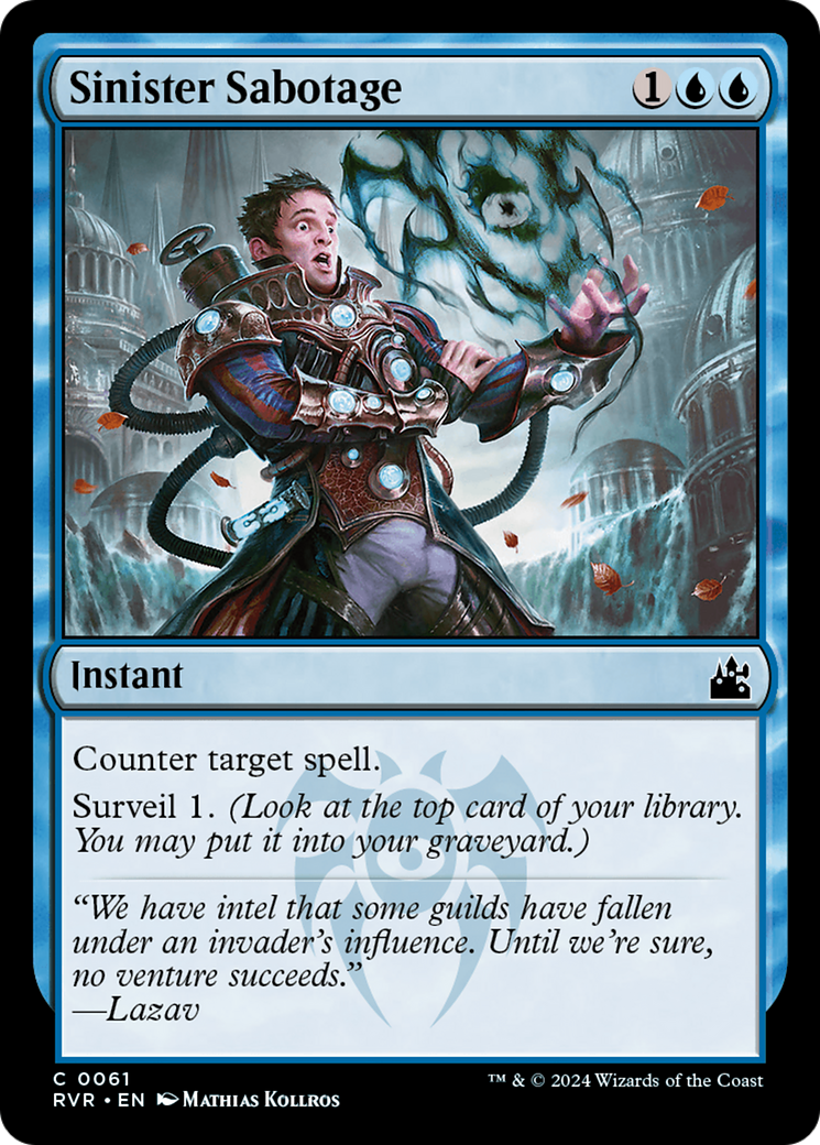 Sinister Sabotage (RVR-061) - Ravnica Remastered