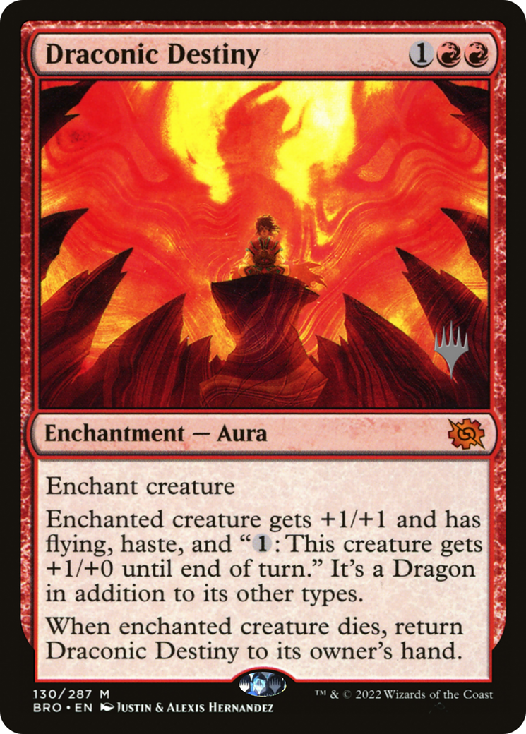 Draconic Destiny (PPBRO-130P) - The Brothers' War Promos Foil