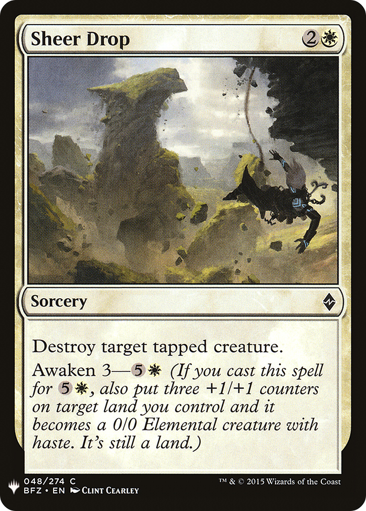 Sheer Drop (LIST-048) - The List