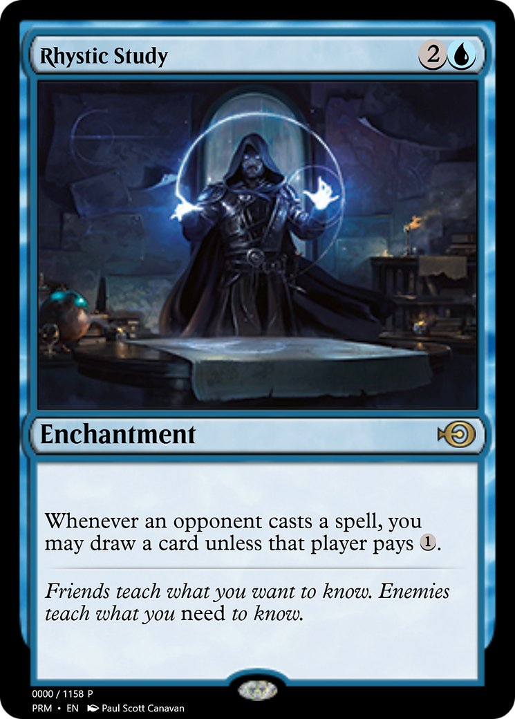 Rhystic Study (PRM-69943) - Magic Online Promos Foil