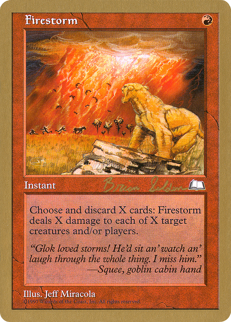 Firestorm - 1998 Brian Selden (WTH) (WCD-BS101) - World Championship Decks 1998