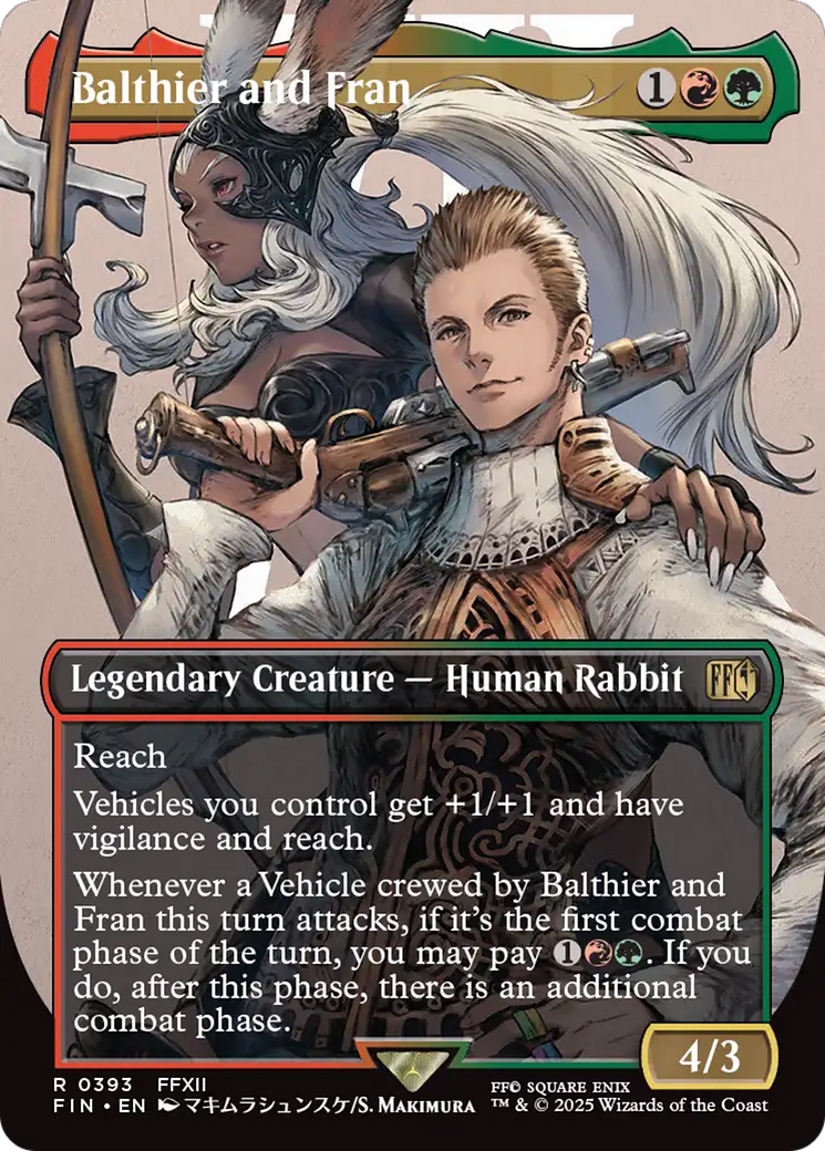 Balthier and Fran (0393) (Borderless) (FIN-393) - FINAL FANTASY (Borderless) Foil