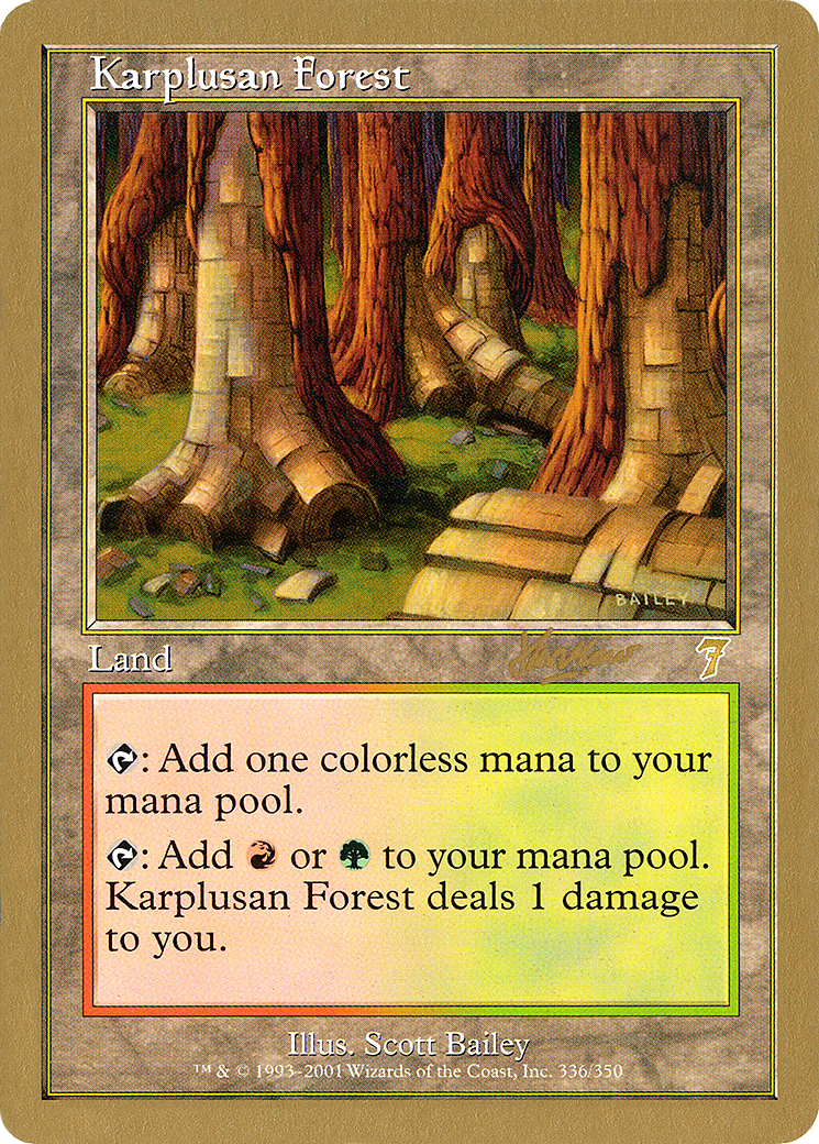 Karplusan Forest - 2002 Sim Han How (7ED) (WCD-SHH336) - World Championship Decks 2002