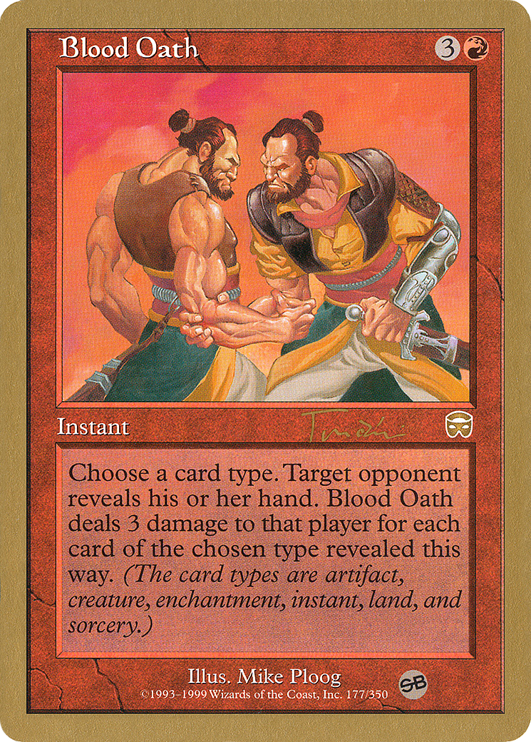 Blood Oath - 2001 Jan Tomcani (MMQ) (SB) (WCD-JT177SB) - World Championship Decks 2001