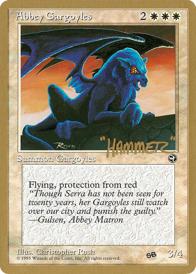 Abbey Gargoyles - 1996 Shawn "Hammer" Regnier (HML) (SB) (WCD-SHR1SB) - Pro Tour Collector Set