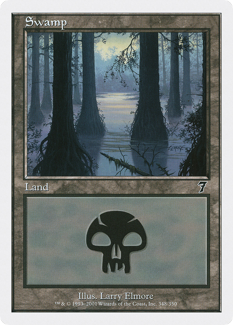 Swamp (348) (7ED-348) - Seventh Edition