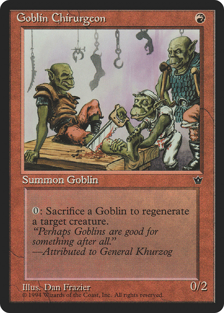 Goblin Chirurgeon (Frazier) (FEM-54C) - Fallen Empires
