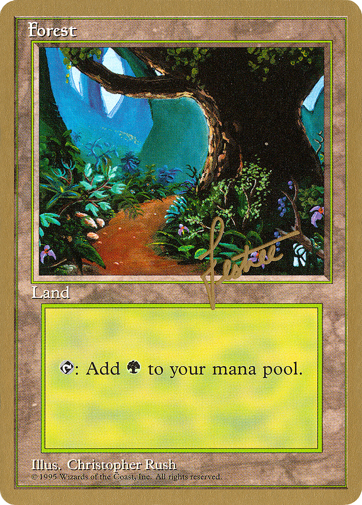 Forest (A) - 1996 Bertrand Lestree (4ED) (WCD-BL376) - Pro Tour Collector Set