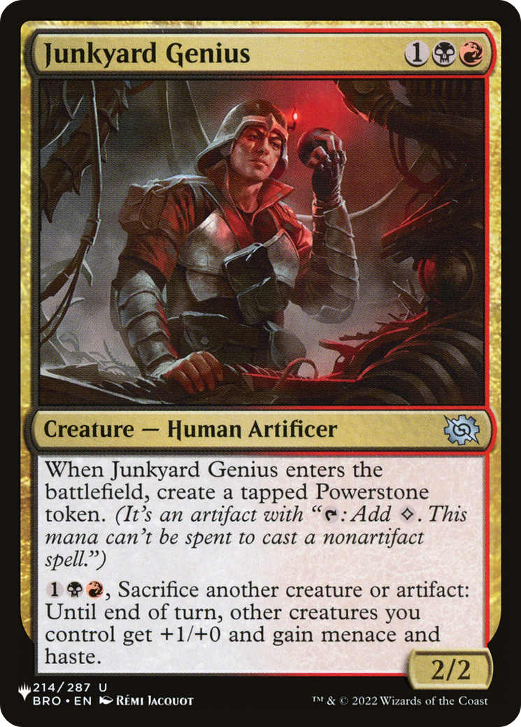 Junkyard Genius (LIST-BRO-214) - The List
