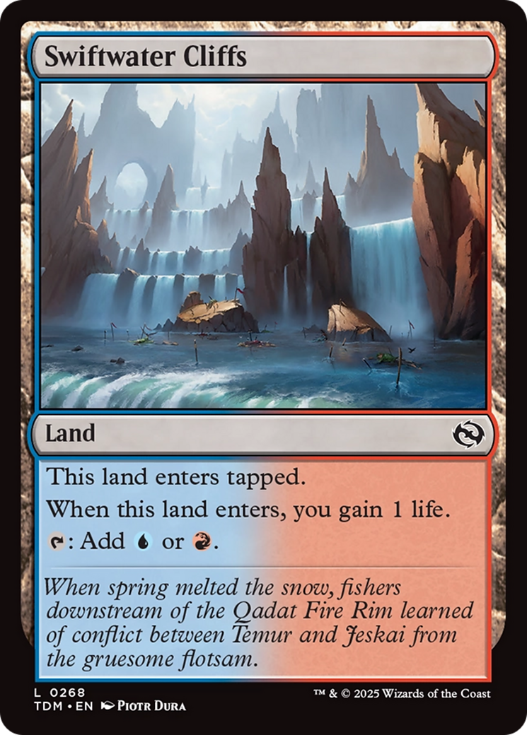 Swiftwater Cliffs (TDM-268) - Tarkir: Dragonstorm Foil