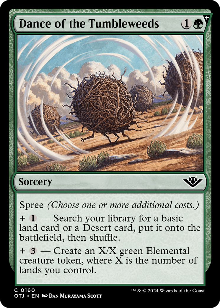 Dance of the Tumbleweeds (OTJ-160) - Outlaws of Thunder Junction: (spree) Foil