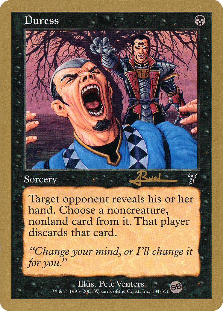 Duress - 2001 Antoine Ruel (7ED) (SB) (WCD-AR131SB) - World Championship Decks 2001