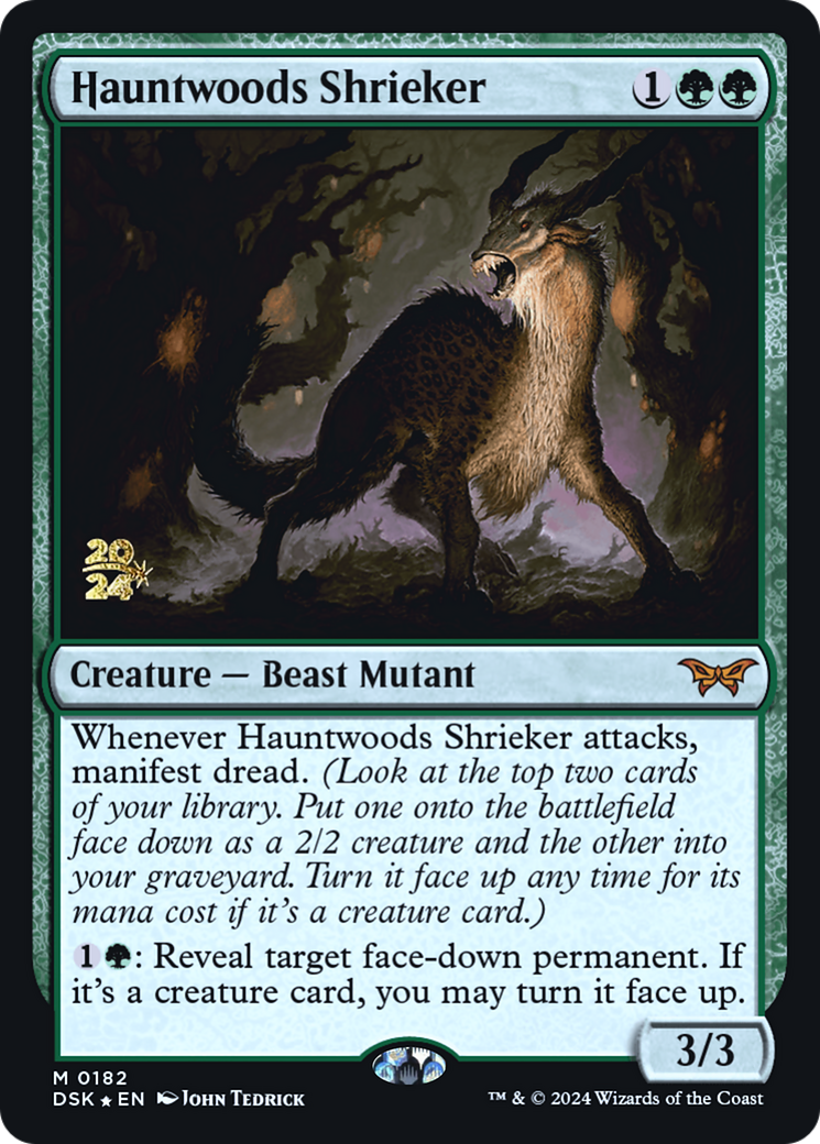 Hauntwoods Shrieker (PRE-182S) - Duskmourn: House of Horror Promos Foil