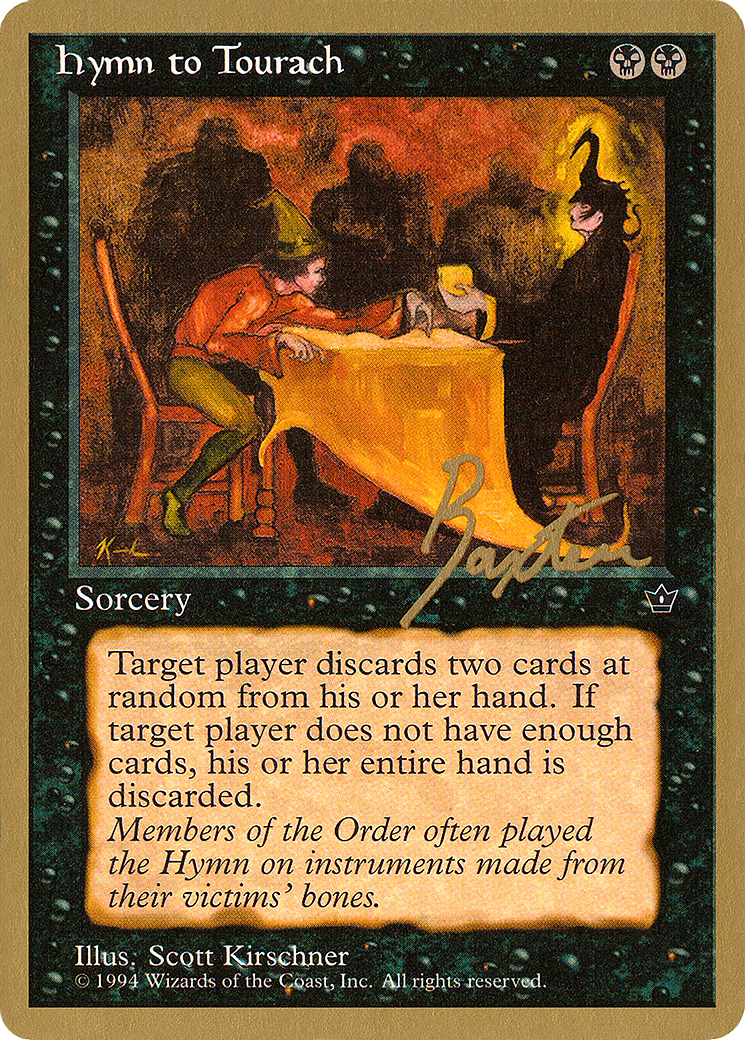 Hymn to Tourach (Table) - 1996 George Baxter (FEM) (WCD-GB38D) - Pro Tour Collector Set