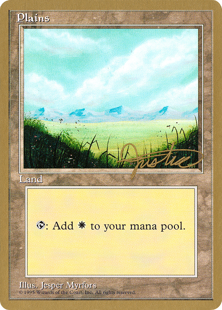 Plains (C) - 1996 Mark Justice (4ED) (WCD-MJ366) - Pro Tour Collector Set