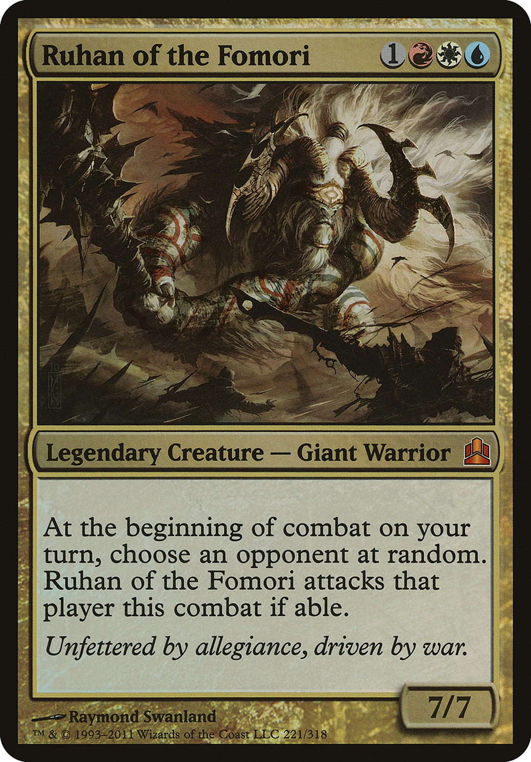 Ruhan of the Fomori (Commander) (OVER-221) - Commander 2011 Oversized Foil
