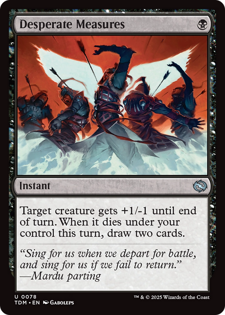 Desperate Measures (TDM-078) - Tarkir: Dragonstorm