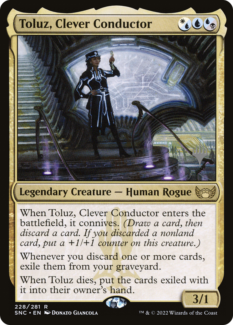 Toluz, Clever Conductor (PPSNC-228P) - Streets of New Capenna Promos Foil