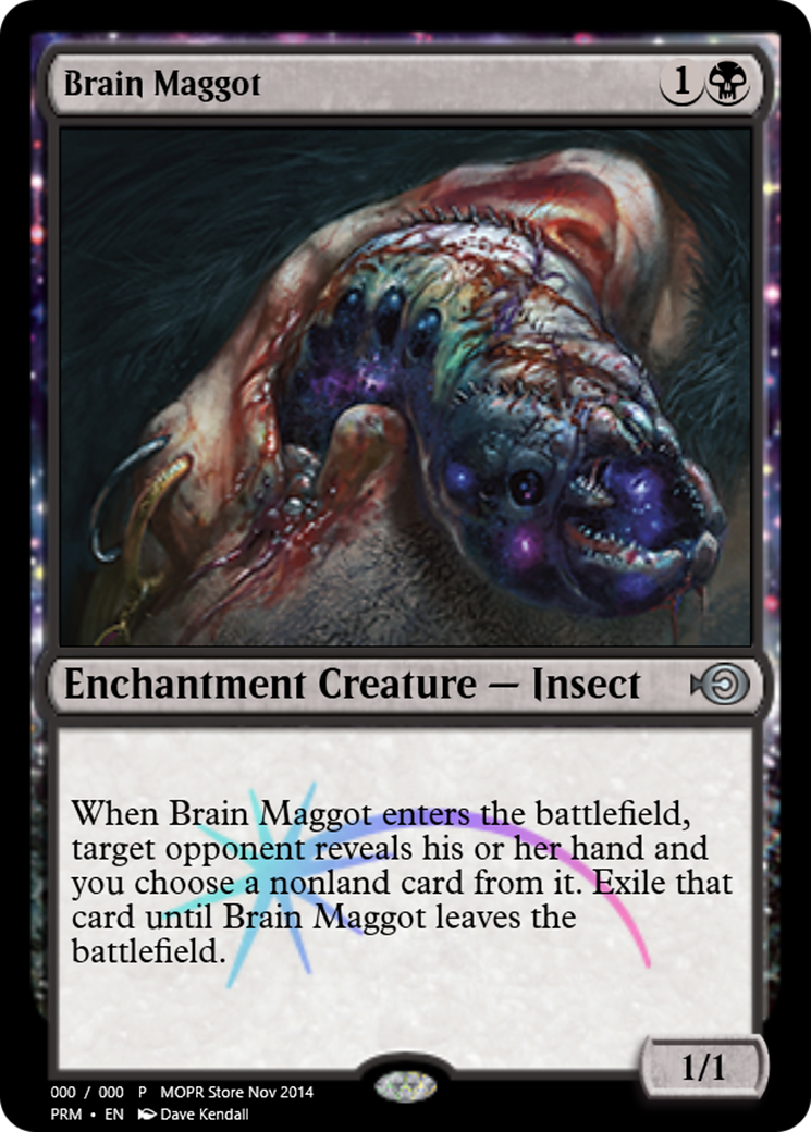 Brain Maggot (PRM-54551) - Magic Online Promos: (enchantment) Foil