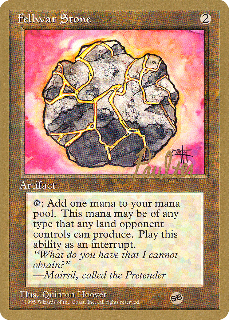Fellwar Stone - 1996 Preston Poulter (4ED) (SB) (WCD-PP319SB) - Pro Tour Collector Set