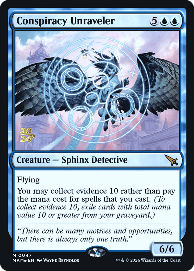 Conspiracy Unraveler (PRE-47S) - Murders at Karlov Manor Promos Foil