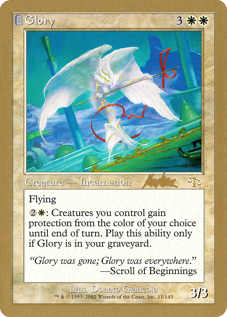 Glory - 2002 Brian Kibler (JUD) (WCD-BK11) - World Championship Decks 2002
