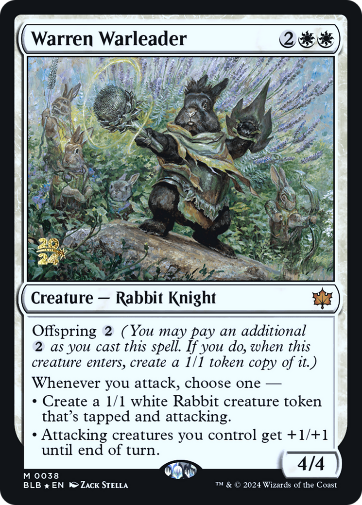 Warren Warleader (PRE-38S) - Bloomburrow Promos Foil