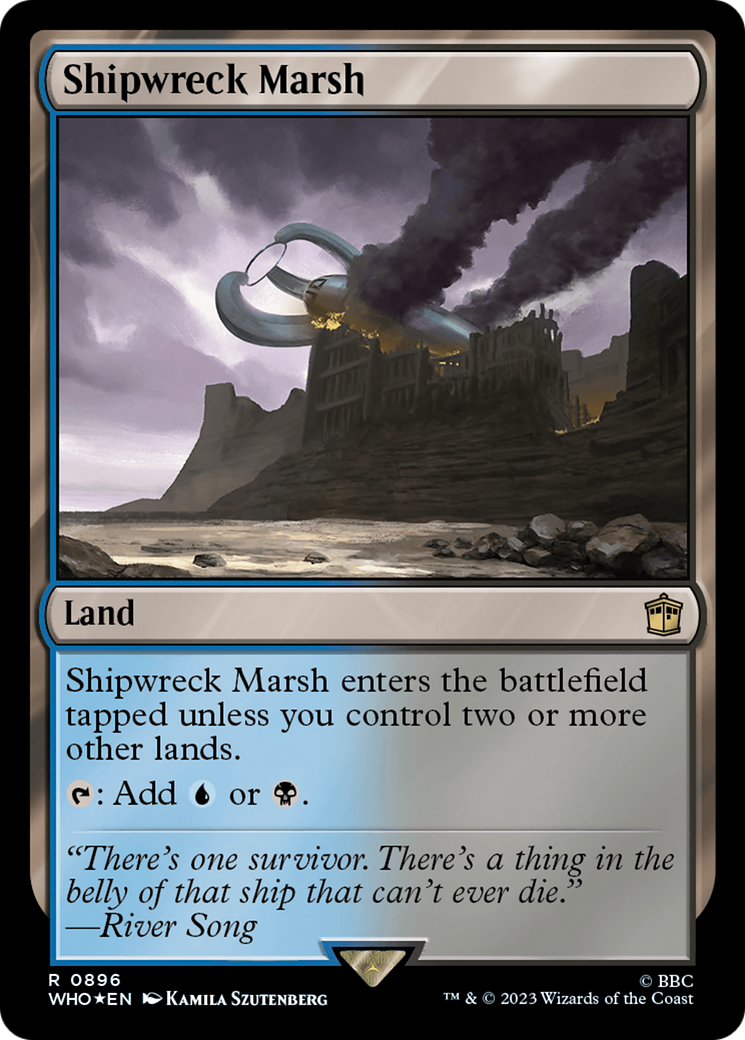 Shipwreck Marsh (Surge Foil) (WHO-896) - Doctor Who Foil