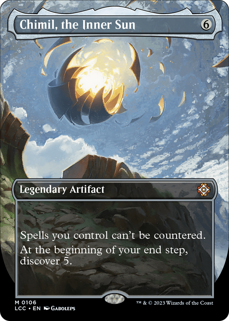Chimil, the Inner Sun (Borderless) (LCC-106) - The Lost Caverns of Ixalan Commander (Borderless) Foil