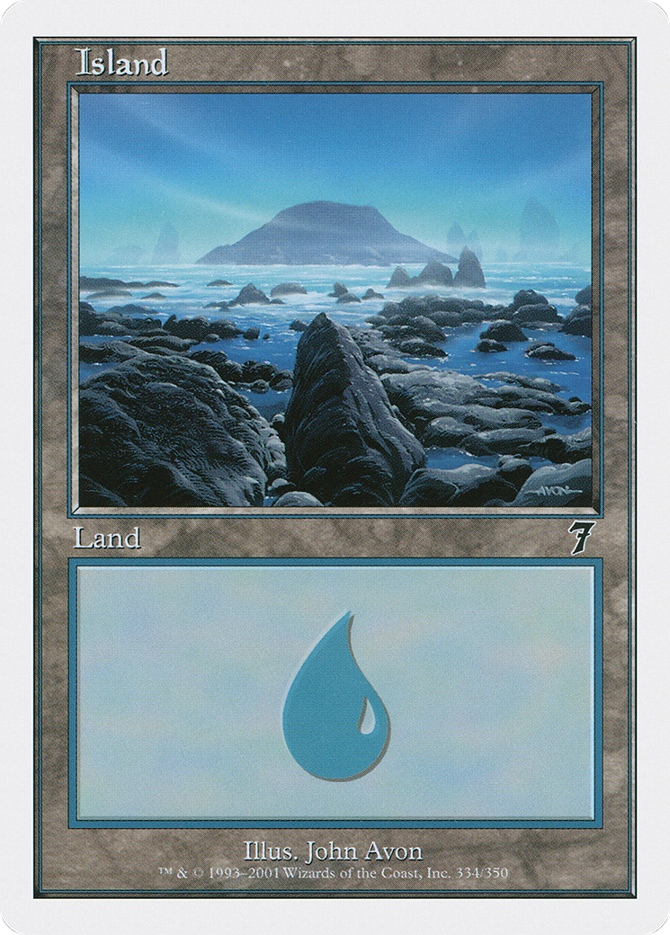 Island (334) (7ED-334) - Seventh Edition