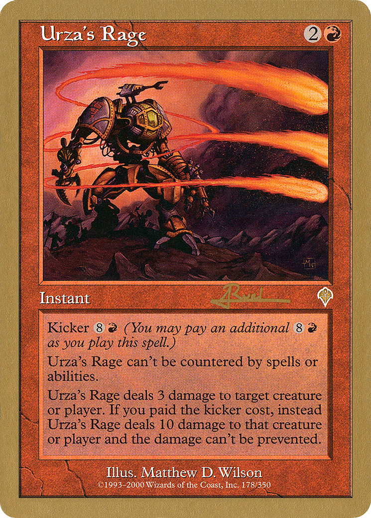 Urza's Rage - 2001 Antoine Ruel (INV) (WCD-AR178) - World Championship Decks 2001