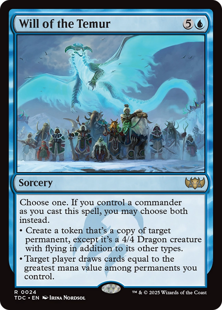 Will of the Temur (TDC-024) - Commander: Tarkir: Dragonstorm