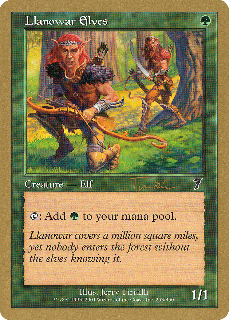 Llanowar Elves - 2001 Jan Tomcani (7ED) (WCD-JT253) - World Championship Decks 2001