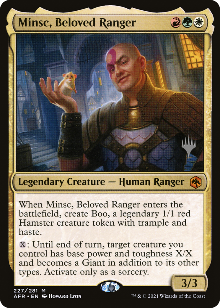 Minsc, Beloved Ranger (PPAFR-227P) - Adventures in the Forgotten Realms Promos