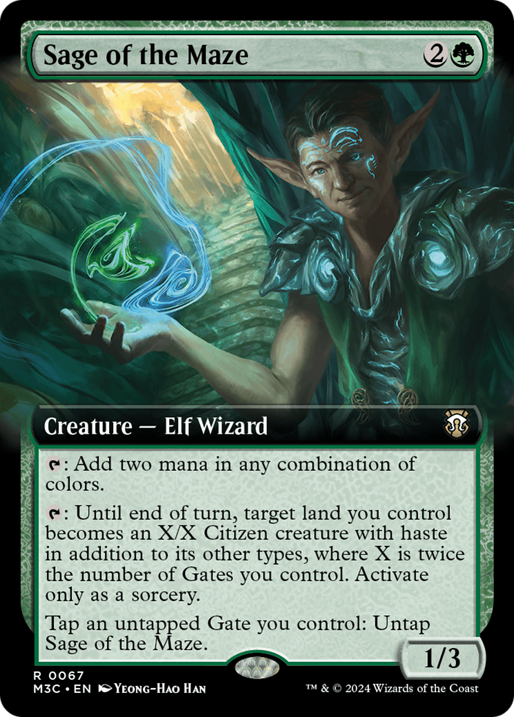 Sage of the Maze (Extended Art) (M3C-067) - Modern Horizons 3 Commander: (Extended Art) Foil