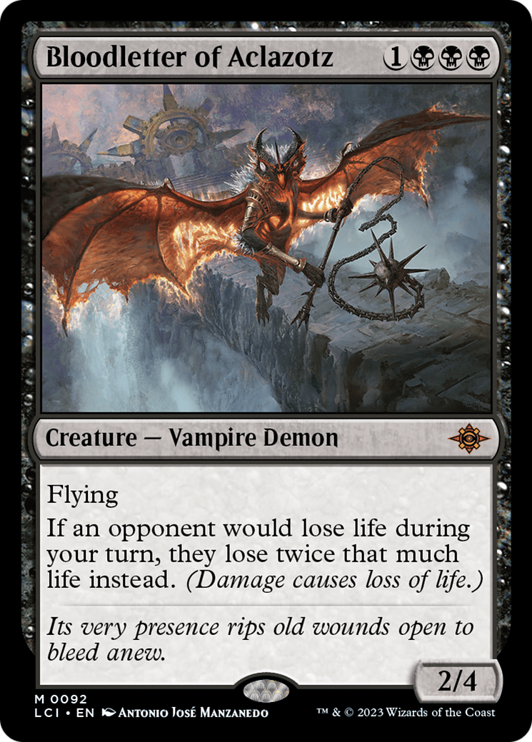 Bloodletter of Aclazotz (LCI-092) - The Lost Caverns of Ixalan Foil