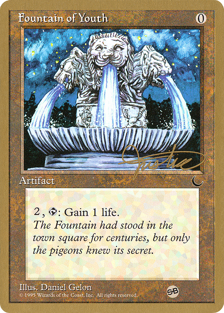 Fountain of Youth - 1996 Mark Justice (DRK) (SB) (WCD-MJ98SB) - Pro Tour Collector Set