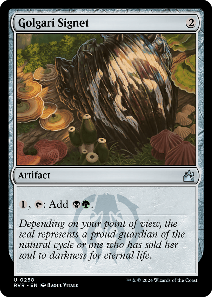 Golgari Signet (RVR-258) - Ravnica Remastered