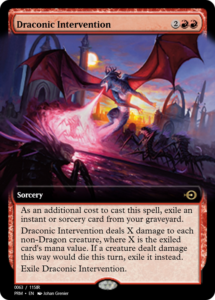 Draconic Intervention (PRM-90098) - Magic Online Promos Foil