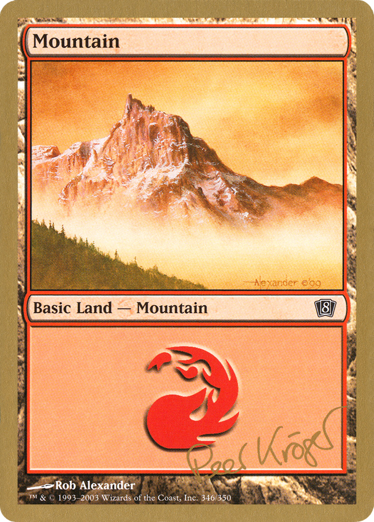 Mountain (346) - 2003 Peer Kroger (8ED) (WCD-PK346) - World Championship Decks 2003