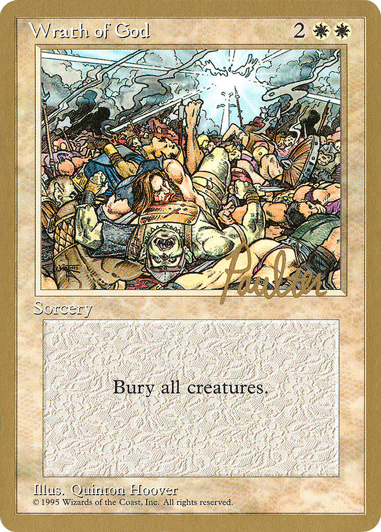 Wrath of God - 1996 Preston Poulter (4ED) (WCD-PP58) - Pro Tour Collector Set