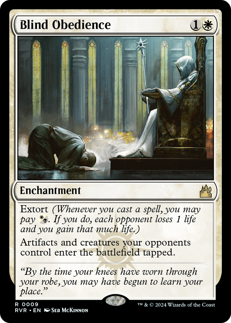 Blind Obedience (RVR-009) - Ravnica Remastered Foil