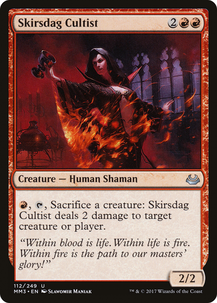 Skirsdag Cultist (MM3-112) - Modern Masters 2017 Foil